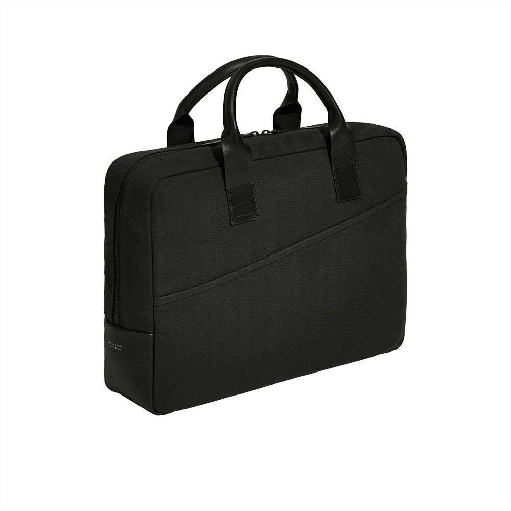 Atlantic Black Cotton Briefcase