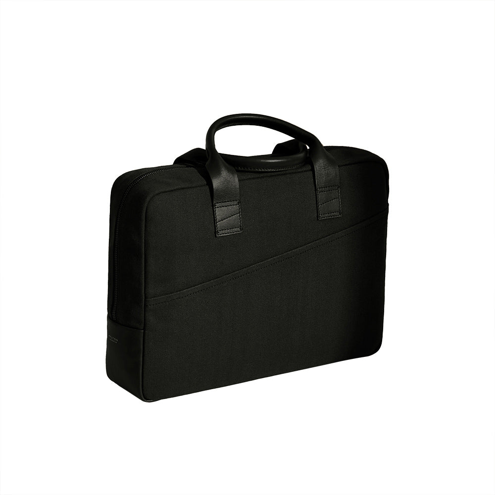 Atlantic Black Cotton Briefcase