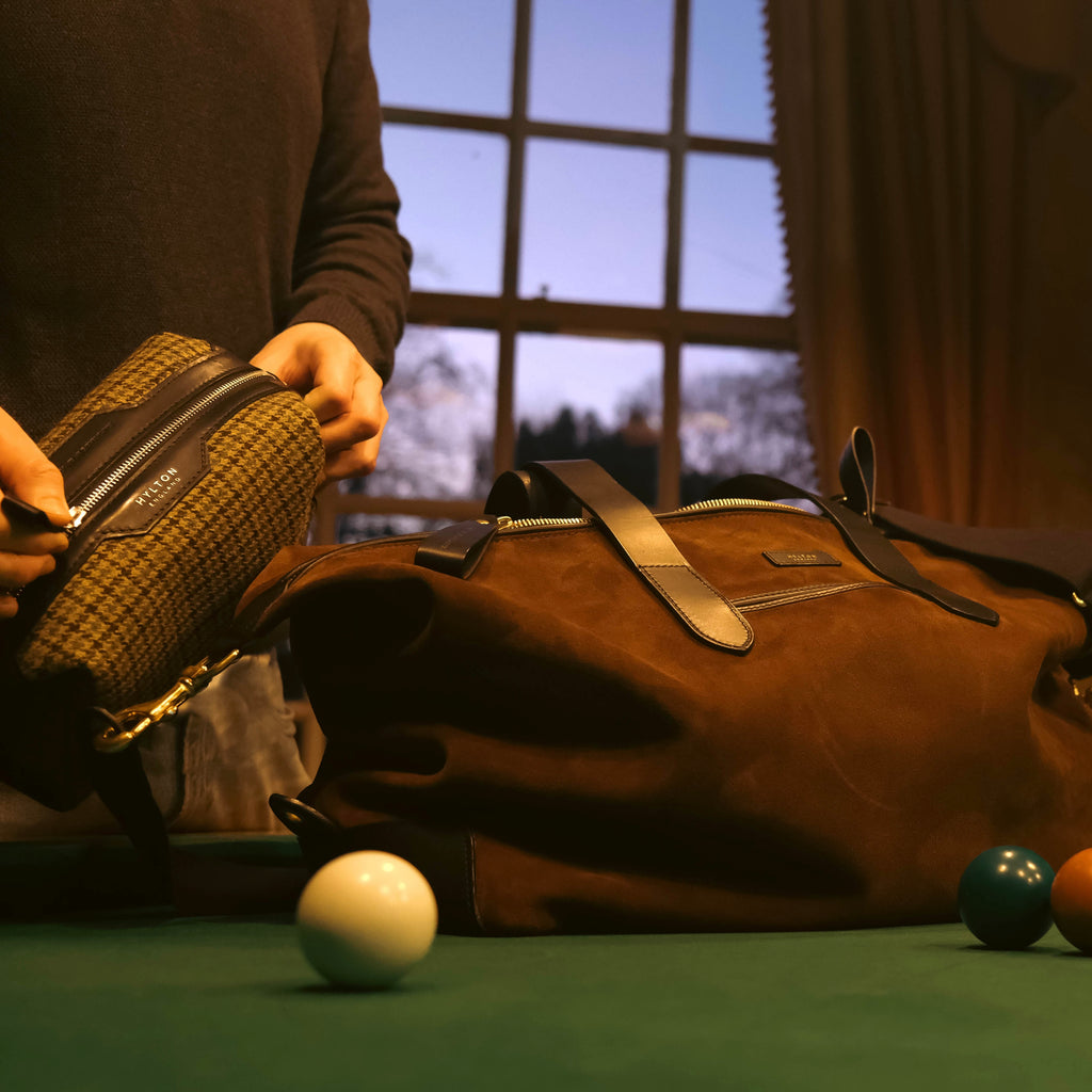 Brown Suede Weekender