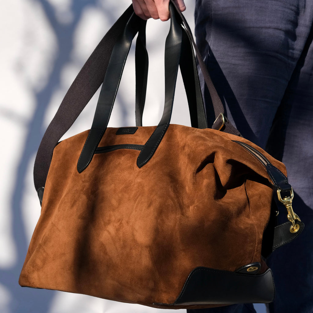 Brown Suede Weekender
