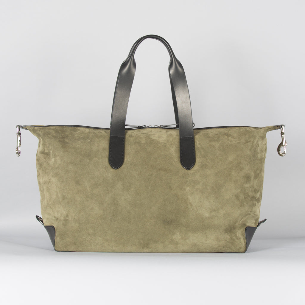 Olive Suede Weekender
