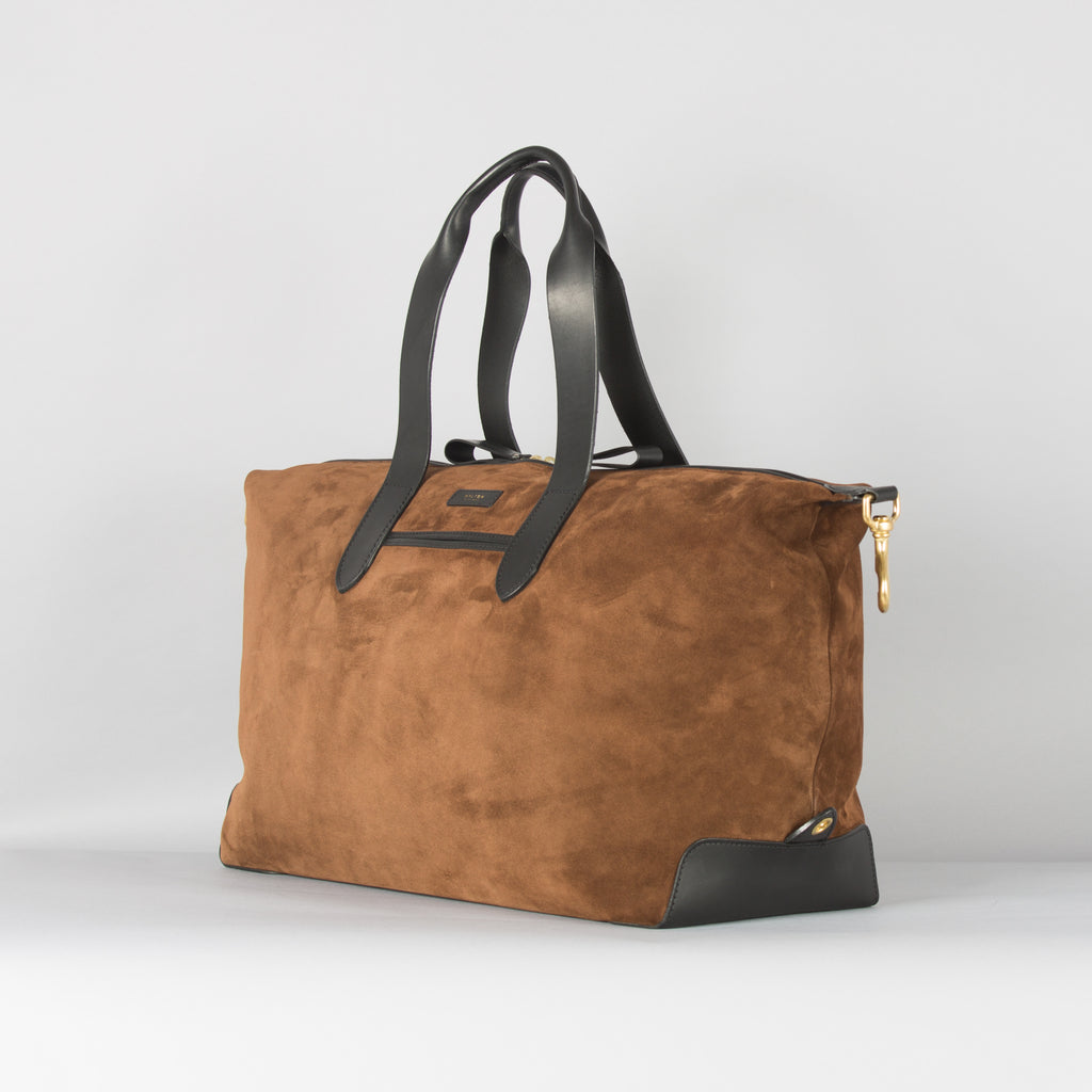 Brown Suede Weekender