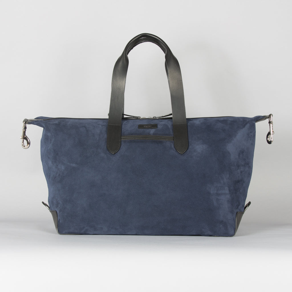 Navy Suede Weekender