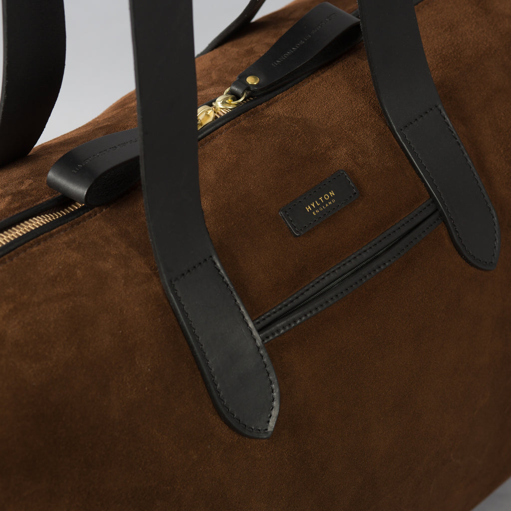 Brown Suede Weekender