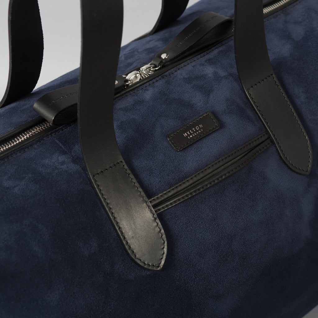 Navy Suede Weekender